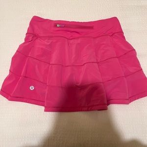 Sonic Pink Lululemon Pace Rival Skirt in Size 2